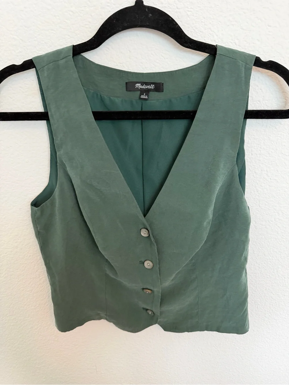 Katrina Crop Vest Top in Softdrape Size 2 - Picture 2 of 4